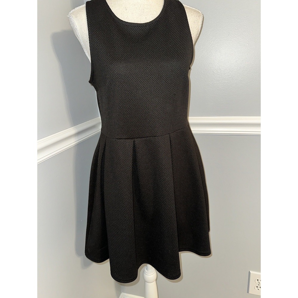 Connection 18 Dress Womens Size L Fit and Flare Stretch Sleeveless Crew Neck